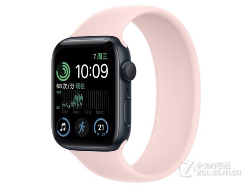 Apple（苹果）Watch Series SE午夜色铝金属表壳单圈表带 灰粉色 GPS版 44mm评测文章