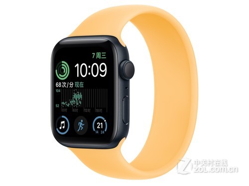 Apple（苹果）Watch Series SE午夜色铝金属表壳单圈表带 暖阳色 GPS版 44mm评测文章