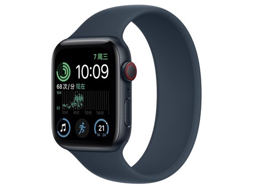 Apple（苹果）Watch Series SE午夜色铝金属表壳单圈表带 风暴蓝色 GPS+蜂窝网络 44mm评测文章