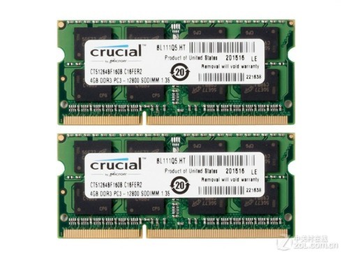 英睿达8GB DDR3 1600（CT2CP51264BF160B）评测文章