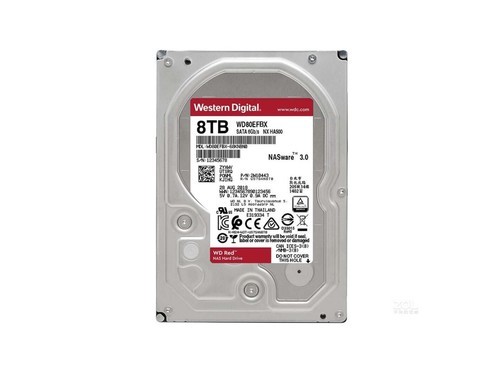 西部数据红盘Plus 8TB 7200转 256MB SATA3（WD80EFBX）