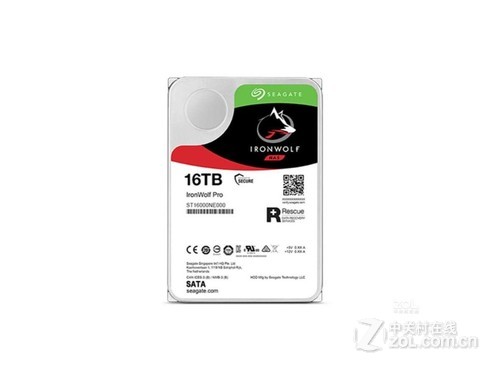 希捷酷狼PRO 16TB 7200转 256MB SATA3（ST16000NE000）