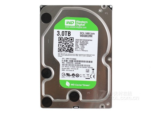 西部数据绿盘 3TB 7200转 64MB SATA3（WD30EZRX）评测文章