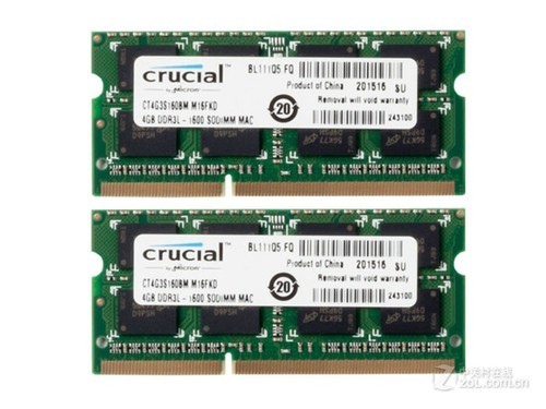 英睿达8GB DDR3 1600（CT2C4G3S160BM）评测文章