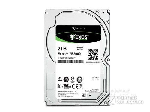 希捷Exos 7E2000 2TB 7200转 128MB SAS（ST2000NX0273）