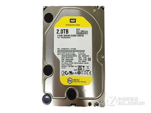 西部数据RE系列 2TB 7200转 128MB SATA3（WD2004FBYZ）