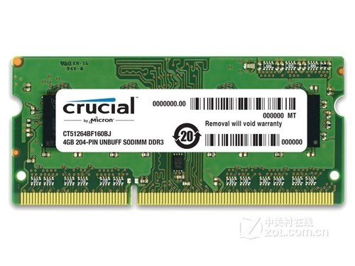 英睿达4GB DDR3 1600（CT51264BF160BJ）评测文章