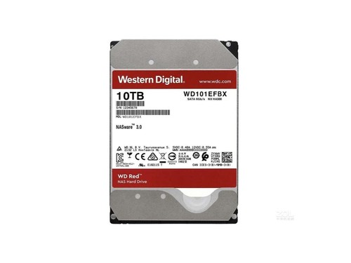 西部数据红盘Plus 10TB 7200转 256MB SATA3（WD101EFBX）