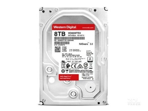 西部数据红盘Pro 8TB 7200转 256M SATA3（WD8003FFBX）