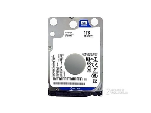 西部数据蓝盘 1TB 5400转 128MB SATA3（WD10SPZX）