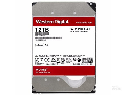 西部数据红盘 12TB SATA3.0 256M SATA3（WD120EFAX）评测文章