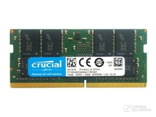 英睿达16GB DDR4 2666（笔记本）