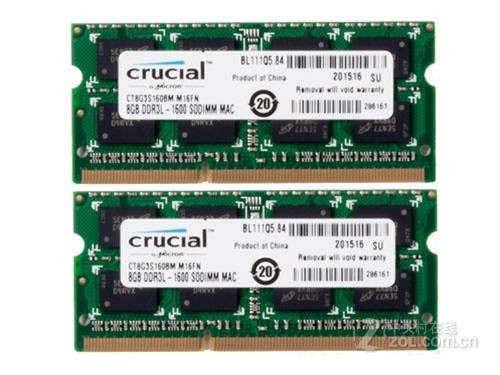 英睿达16GB DDR3 1600（CT2C8G3S160BM）评测文章