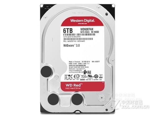 西部数据红盘 6TB 5400转 256M SATA3（WD60EFAX）评测文章