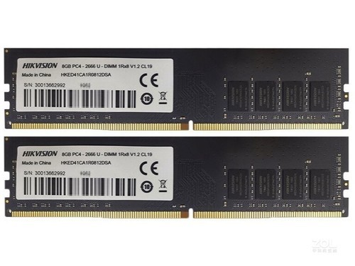 海康威视16GB（2×8GB）DDR4 2666（台式机）