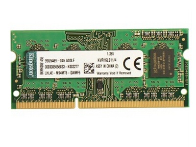 金士顿低电压版 4GB DDR3 1600（KVR16LS11/4）