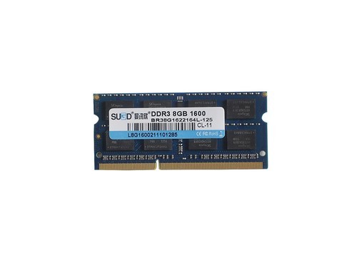 景讯欣SU3D 8GB DDR3 1600 笔记本内存条评测文章