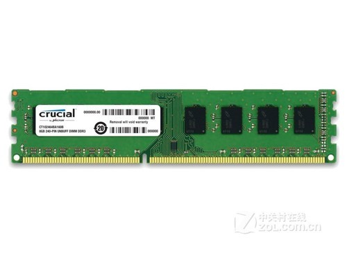 英睿达8GB DDR3 1600（CT102464BA160B）评测文章