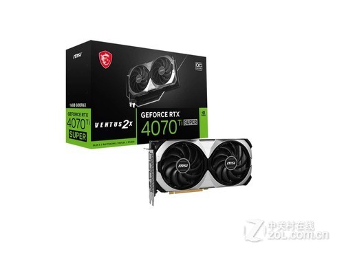 微星GeForce RTX 4070 Ti SUPER 16G VENTUS 2X OC