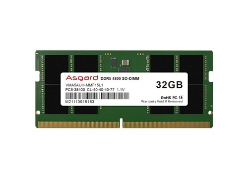 阿斯加特A系列 32GB DDR5 4800