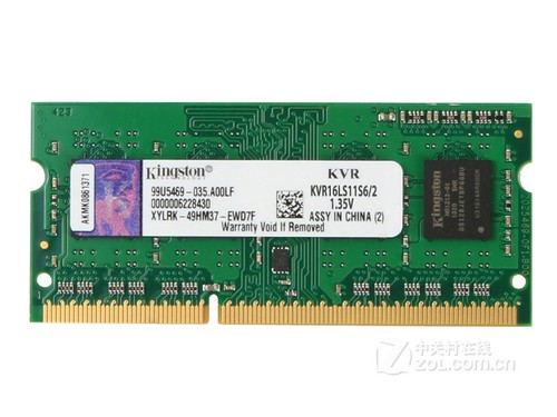 金士顿低电压版 2GB DDR3 1600（KVR16LS11S6/2）评测文章