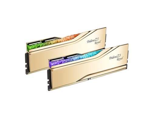 芝奇皇家戟 DDR5 8400 48GB（2×24GB）金色