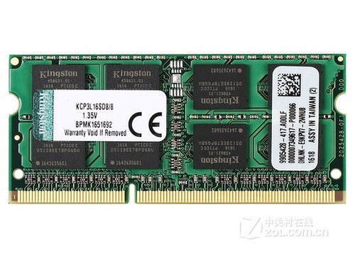 金士顿系统指定内存 8GB DDR3L 1600（KCP3L16SD8/8）评测文章